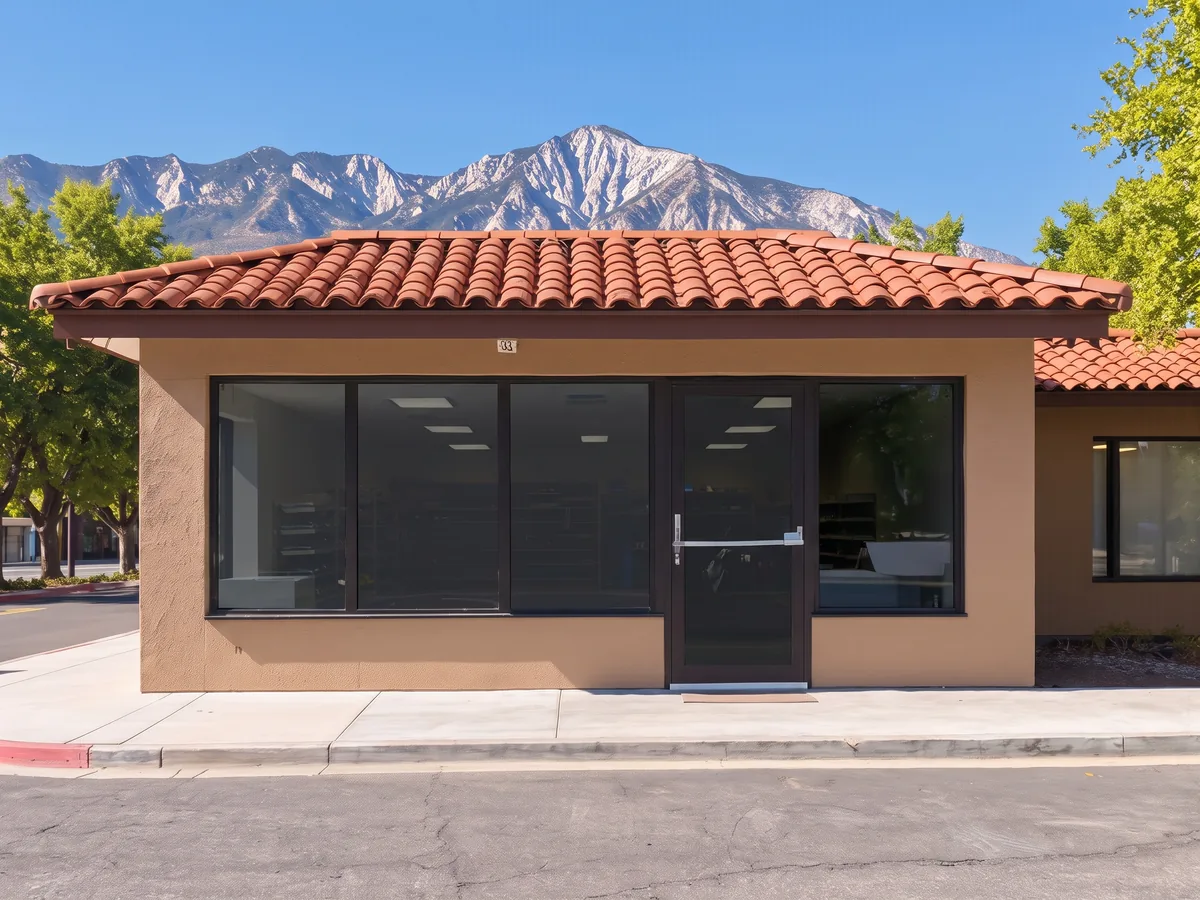 Heat rejection and clarity on filmed commercial window