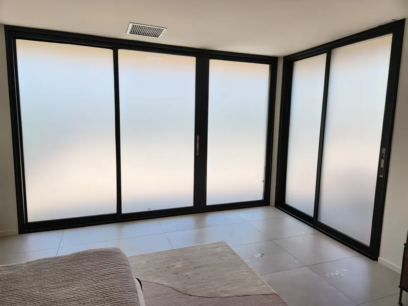 Frosted Window Film in Yucaipa, CA by A-Team Window Solutions, LLC