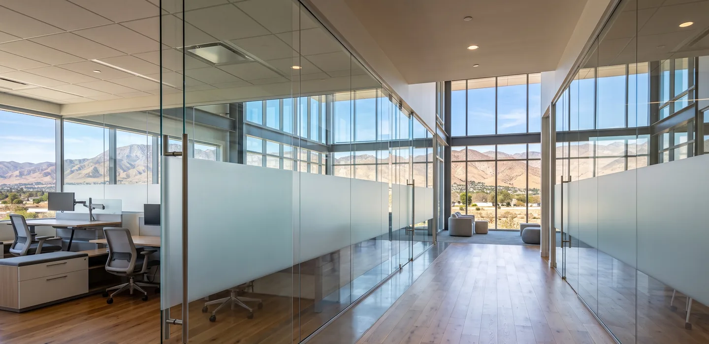 Frosted window film Yucaipa CA professional A-Team Window Solutions, LLC