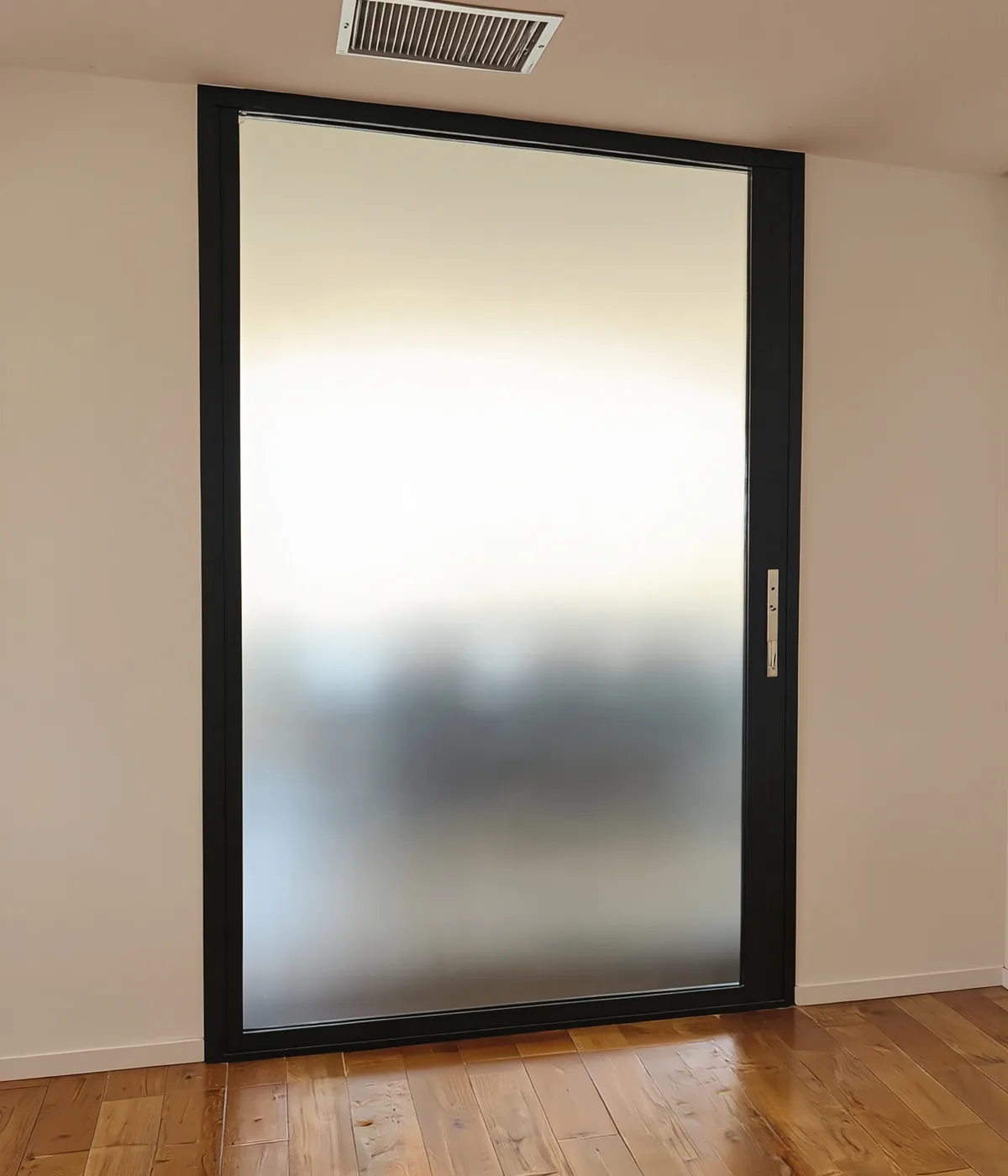 Frosted window film detail Yucaipa CA A-Team Window Solutions, LLC